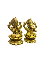 Lakshmi Ganesh '4Inch' (Pure Brass)