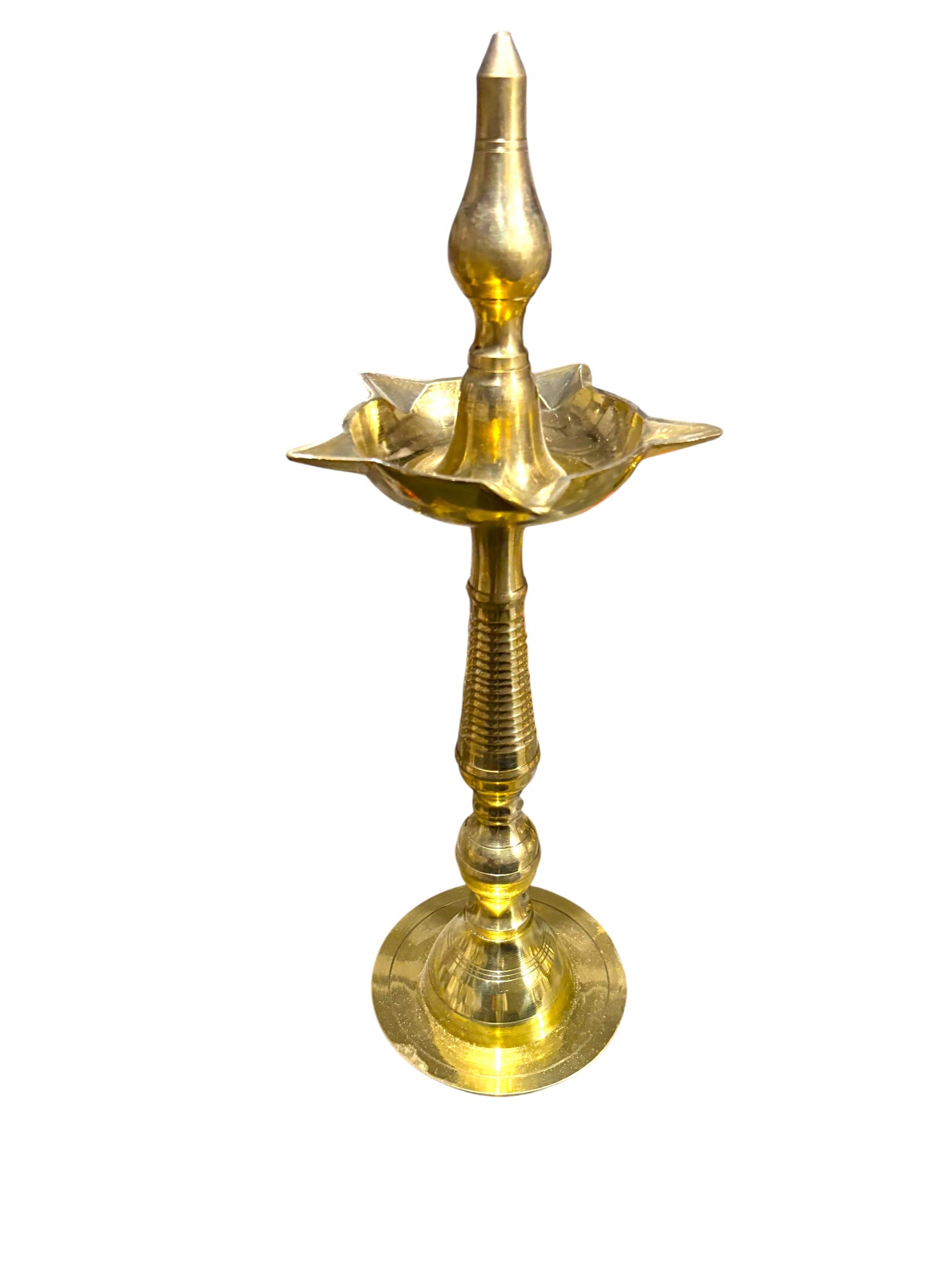 Diya Stand '18 Inch' (Pure Brass)