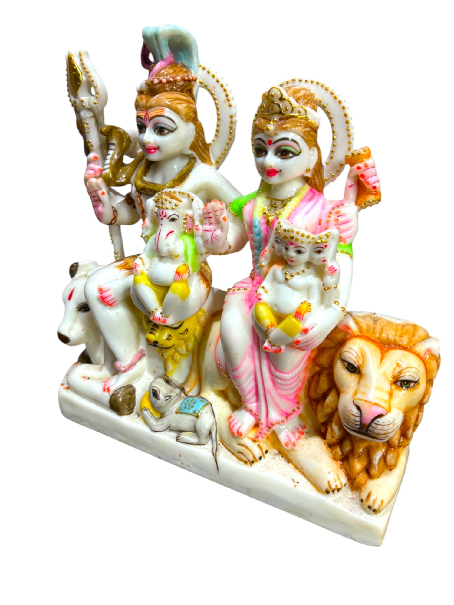 Shiv Parivar '12 Inch' (Pure Marble)