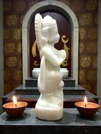 Hanuman Unpainted '10 Inch' (Pure Marble)