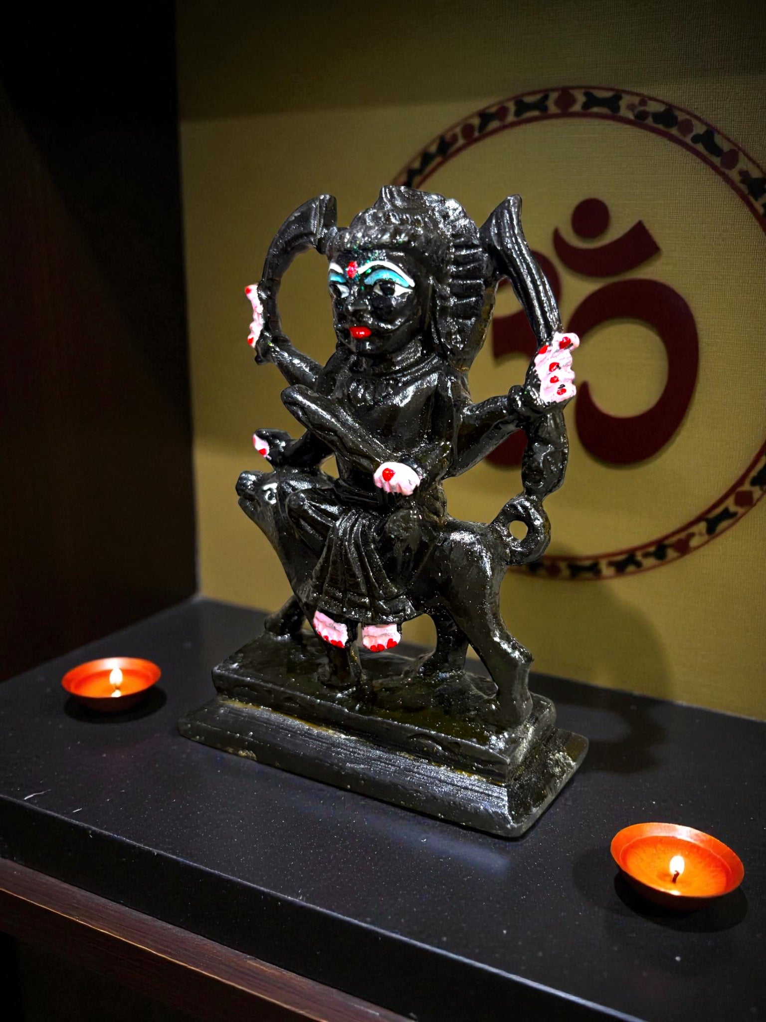 Kaal Bhairav '6Inch' (Pure Black Marble)