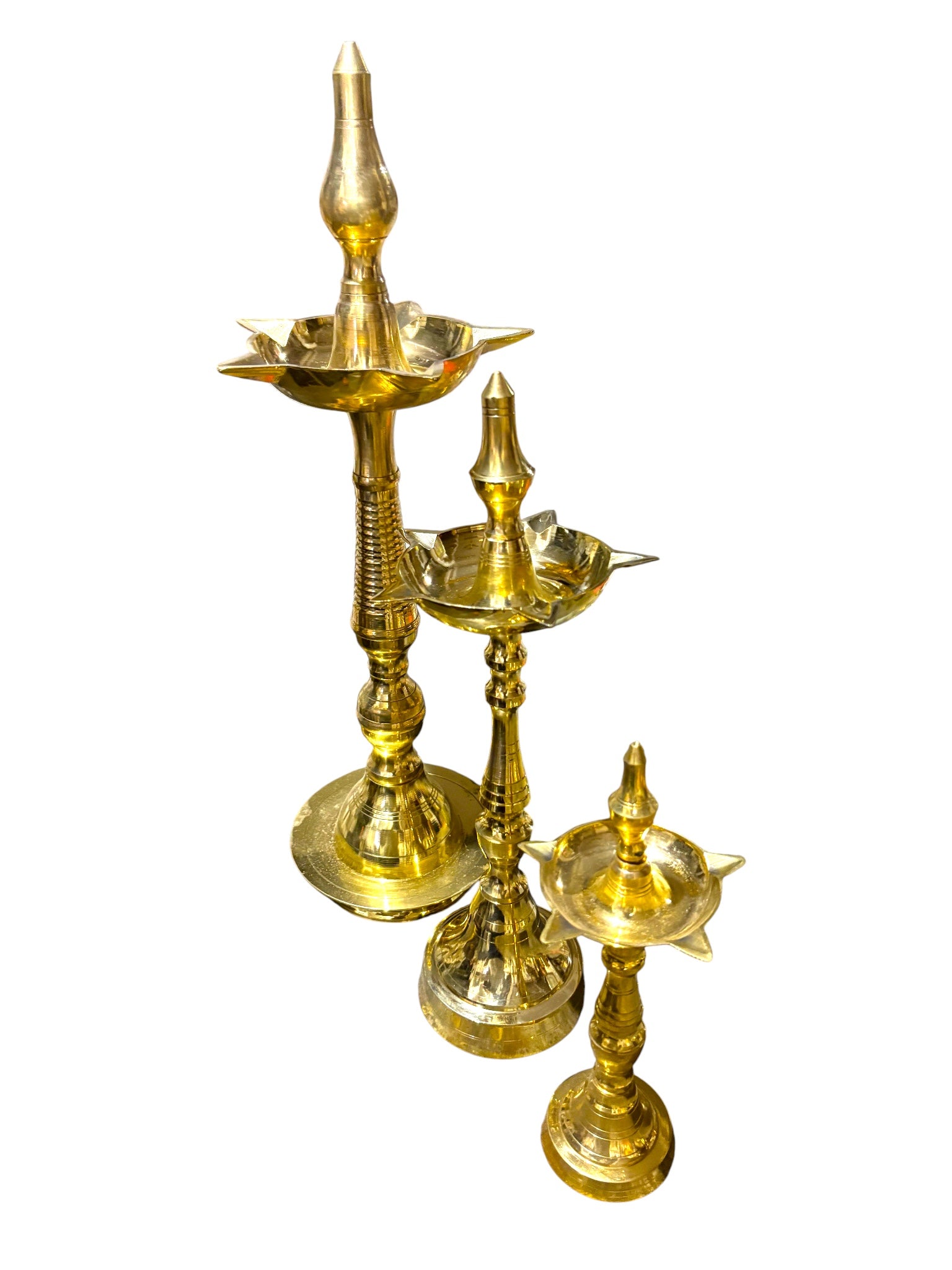 Diya Stand '12 inch' (Pure Brass)