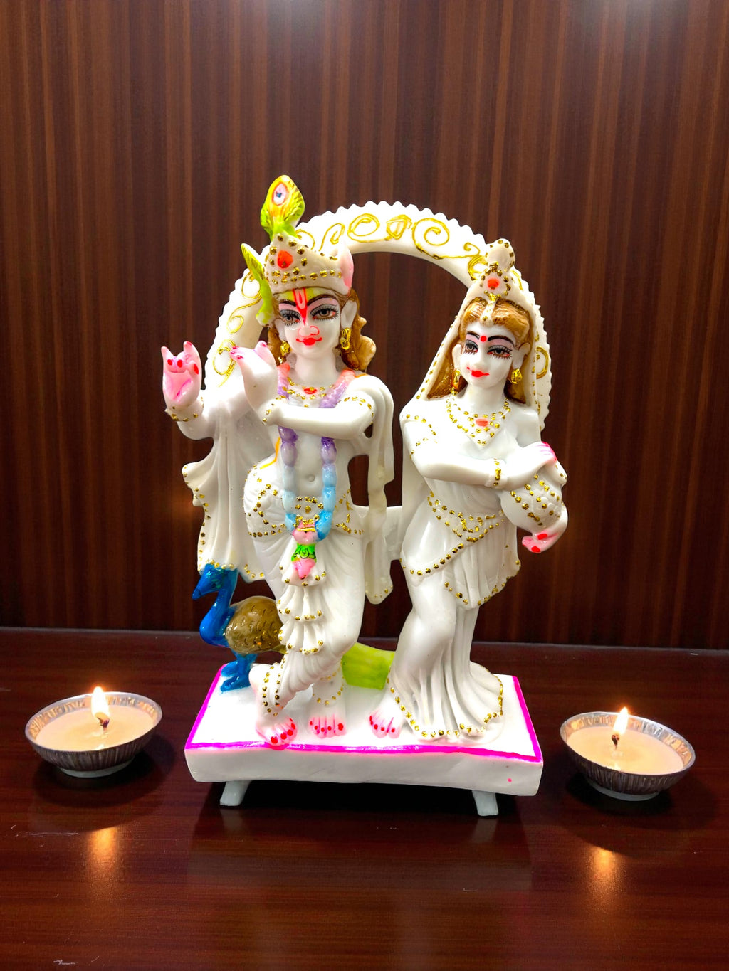 RadhaKrishna '12 Inch' (Pure Marble)