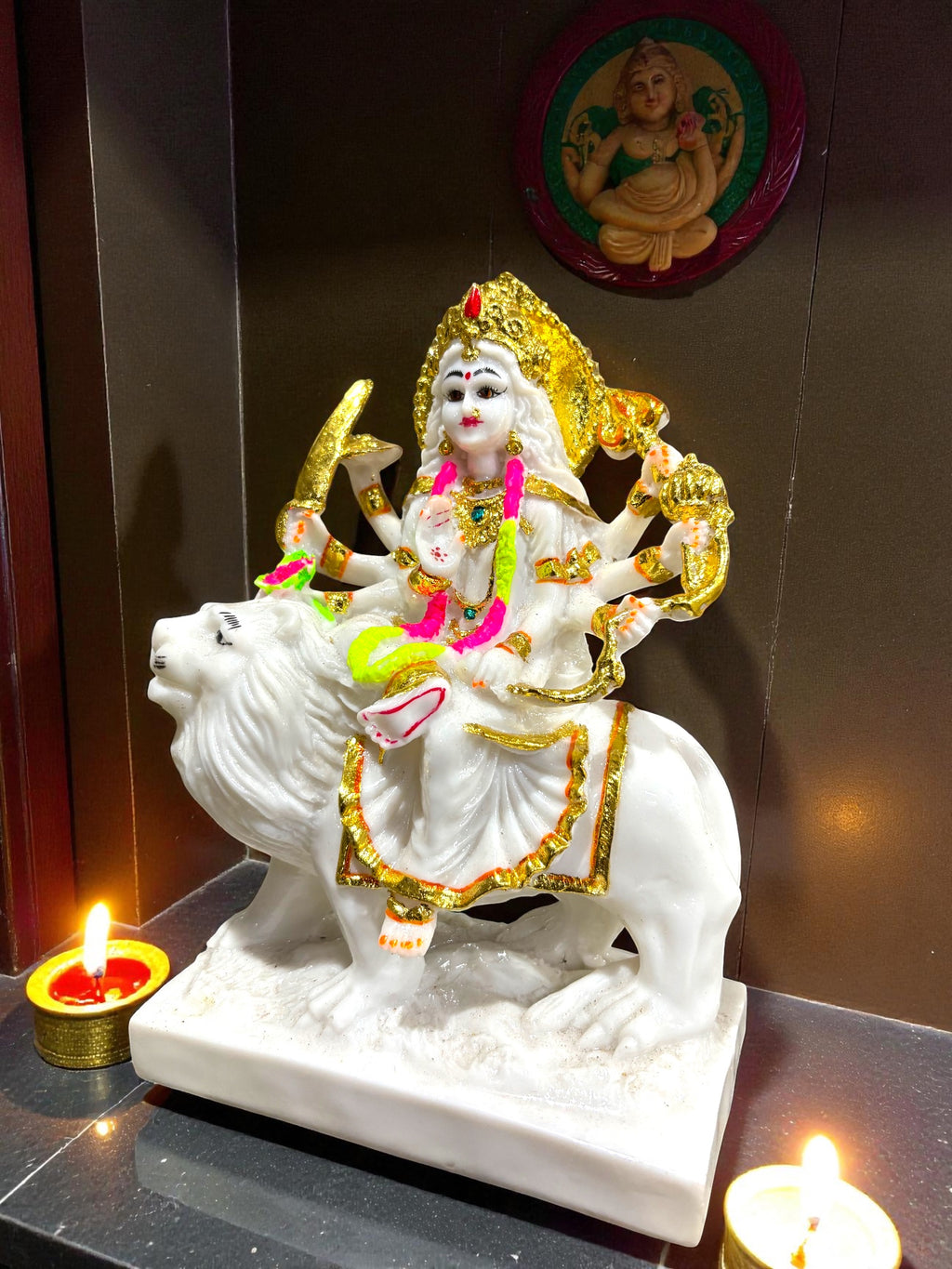 Durga Maa '9 Inch' (Pure Marble Dust)
