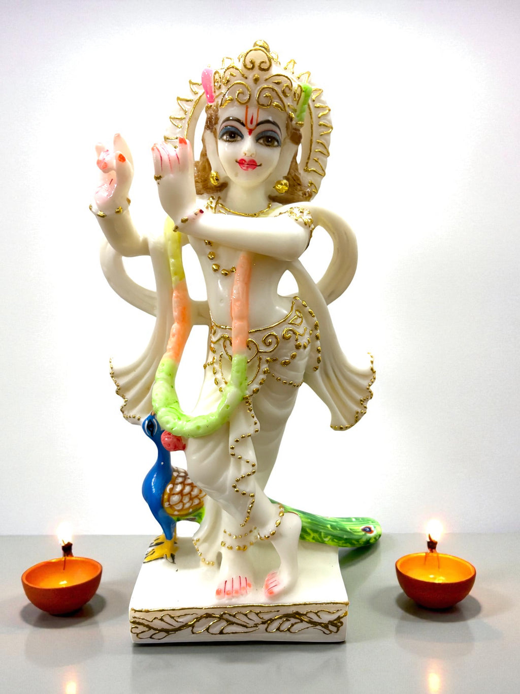 Lord Krishna '9inch' (Pure Marble)