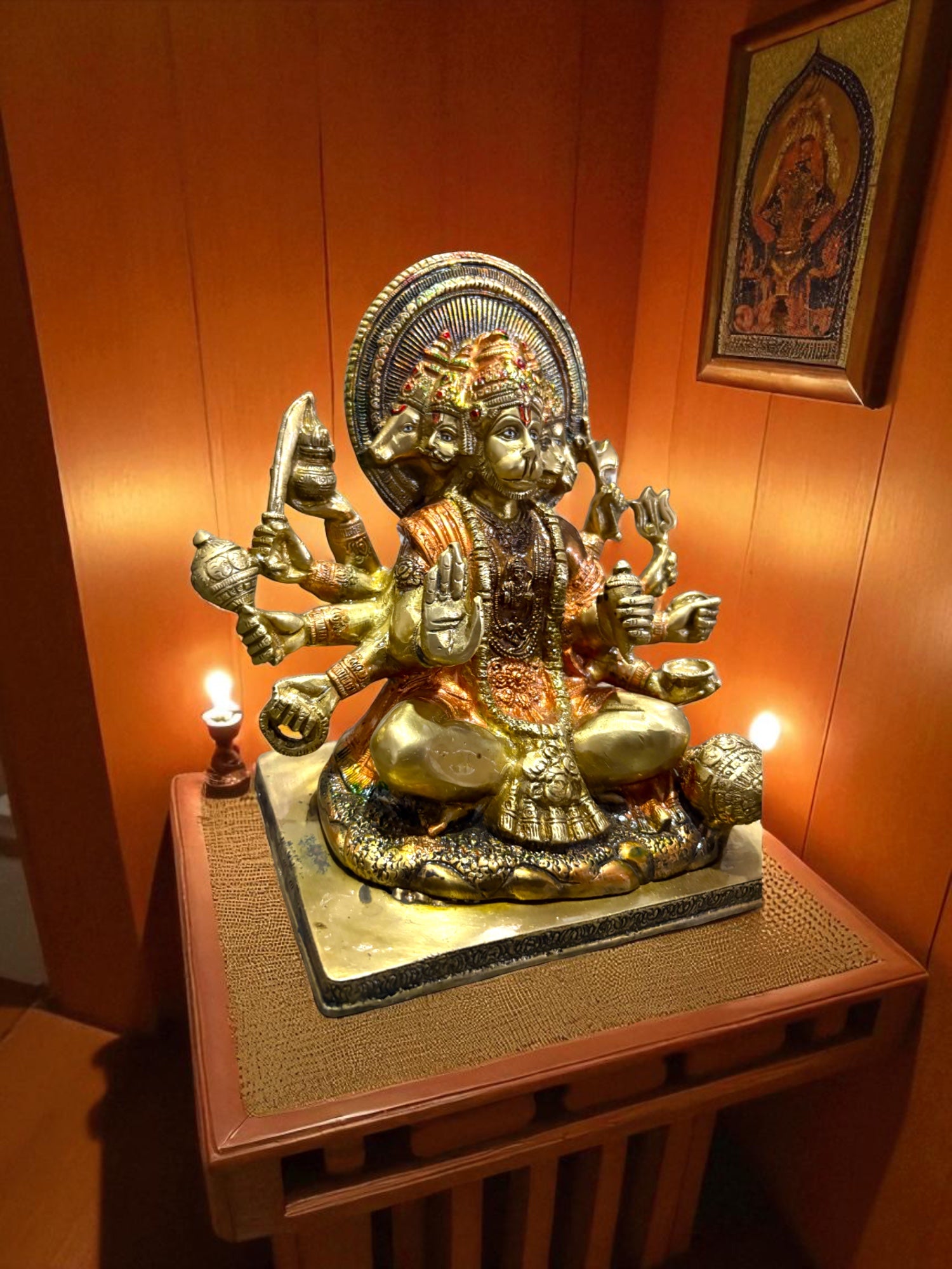 Panchmukhi Hanuman '10 inch' (Pure Brass)