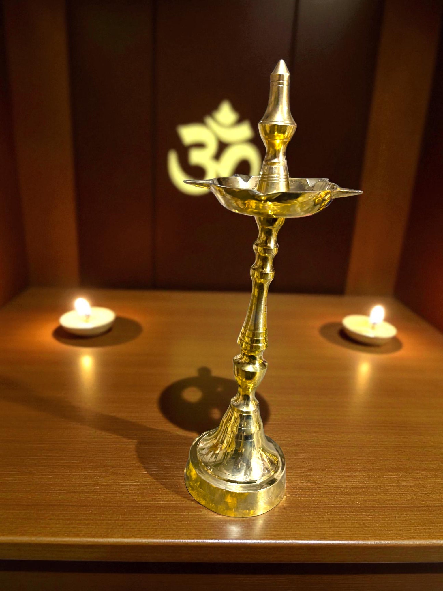 Diya Stand '7Inch' (Pure Brass)