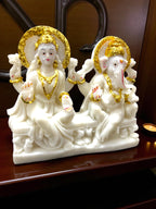 Lakshmi Ganesha '5Inch' (Marble Dust)