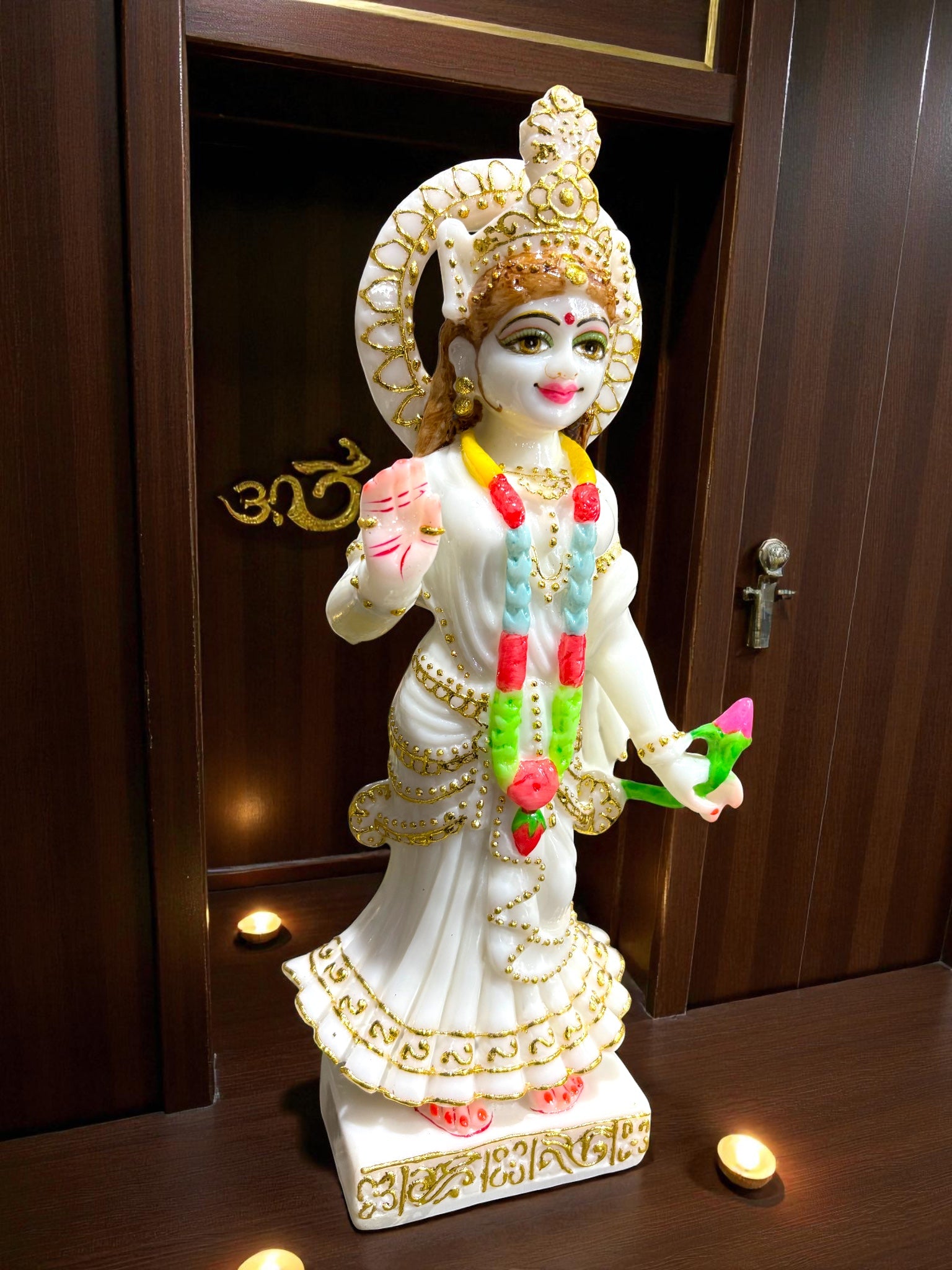 Goddess Radha '9 Inch' (Pure Marble)