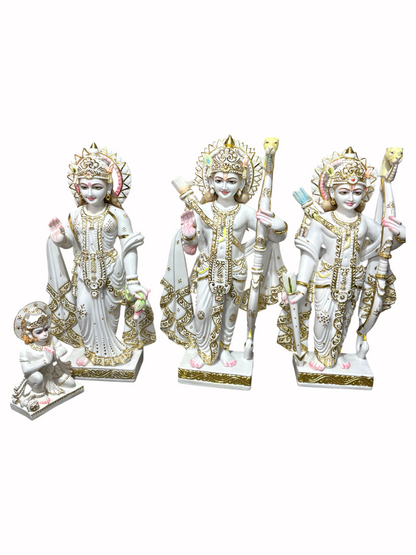 2.5 Ft Pure Marble Ram Darbar Idol