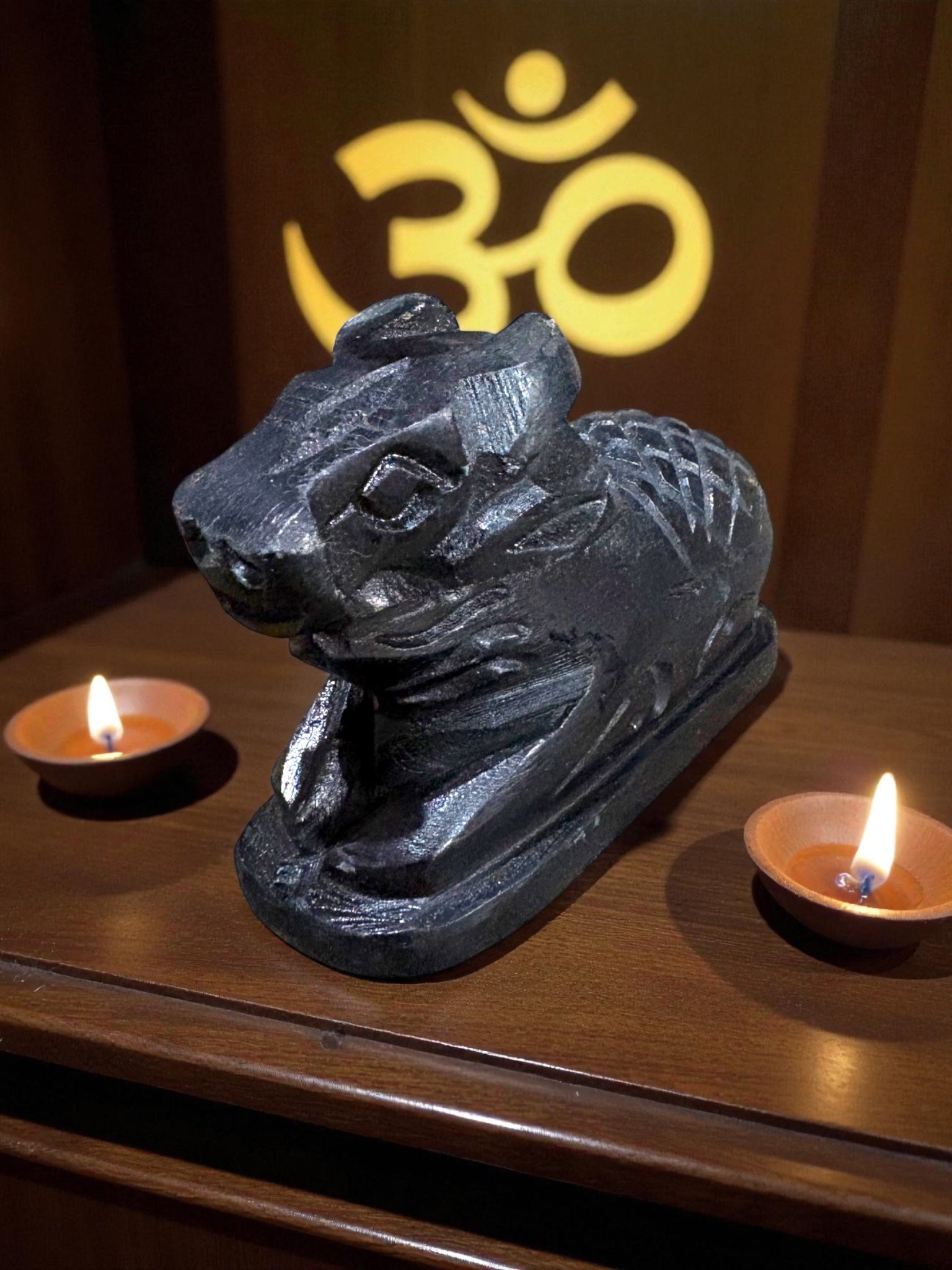 Nandi '4 Inch' (Pure Black Marble)