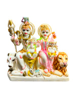 Shiv Parivar '12 Inch' (Pure Marble)