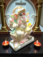 Lord Ganesh '4 Inch' (Pure Marble)