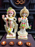 RadhaKrishna '9 Inch' (Pure Marble)
