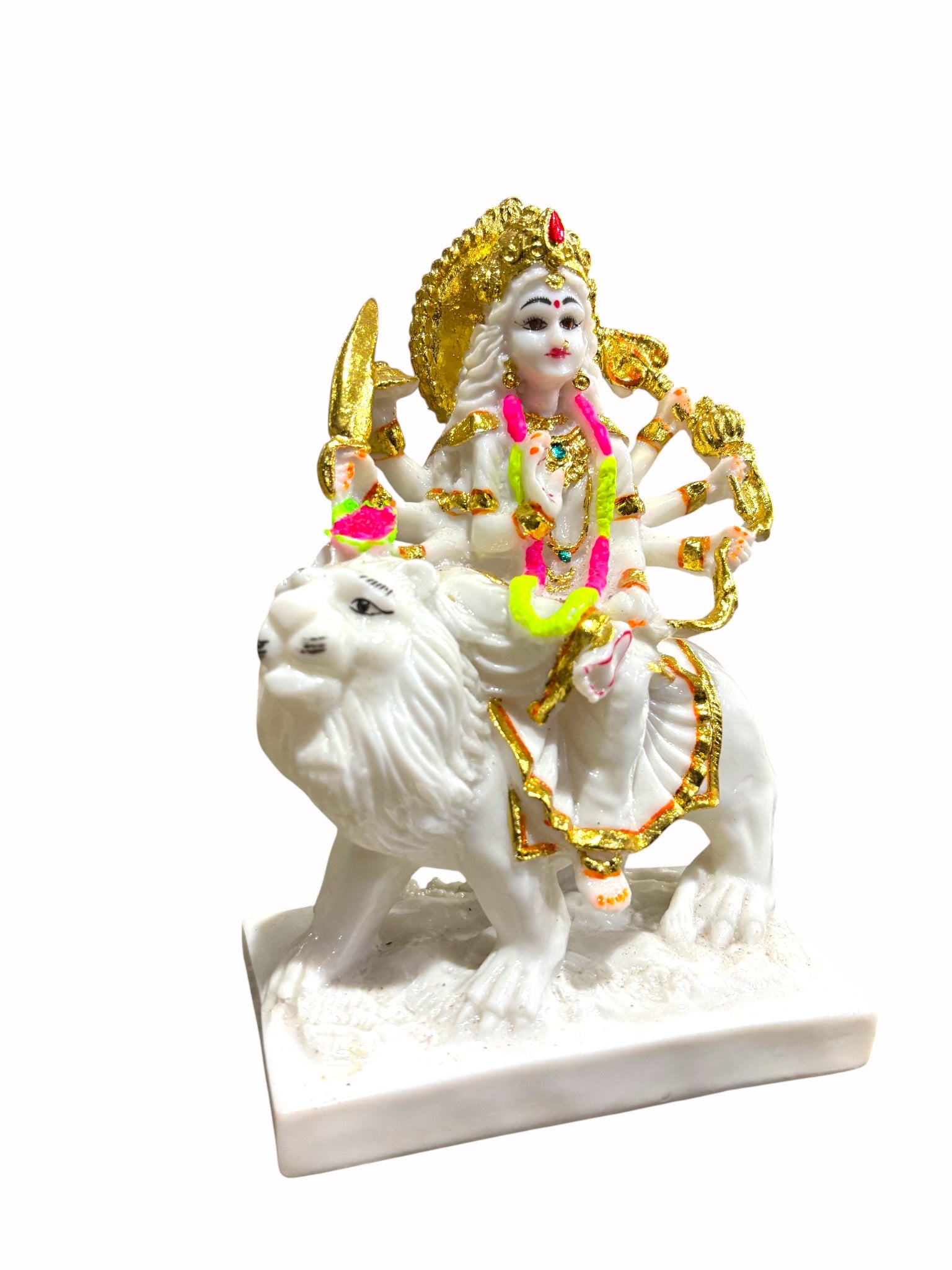 Durga Maa '9 Inch' (Pure Marble Dust)