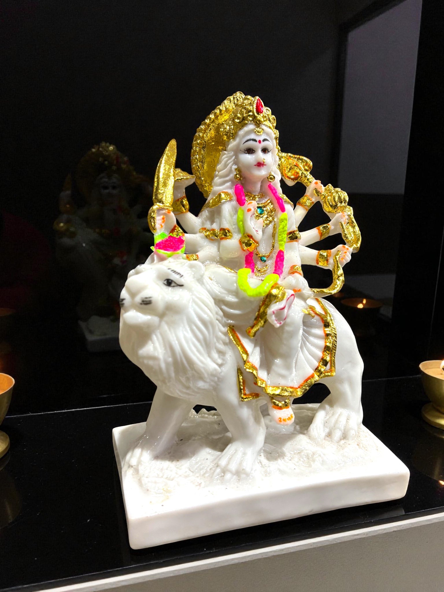 Durga Maa '9 Inch' (Pure Marble Dust)