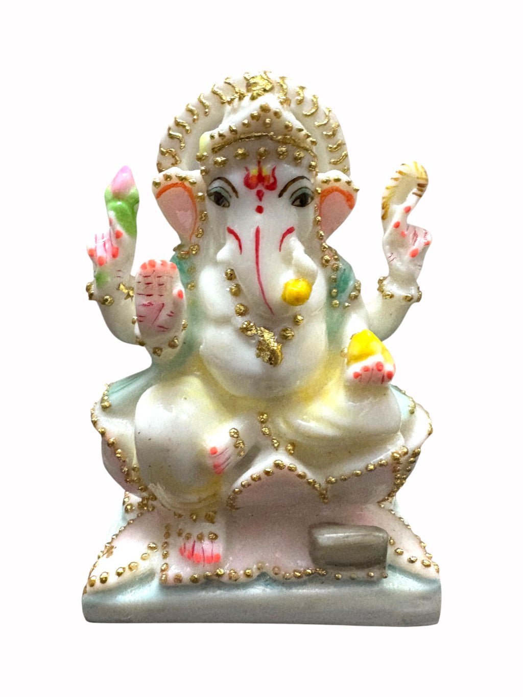 Lord Ganesh '4 Inch' (Pure Marble)
