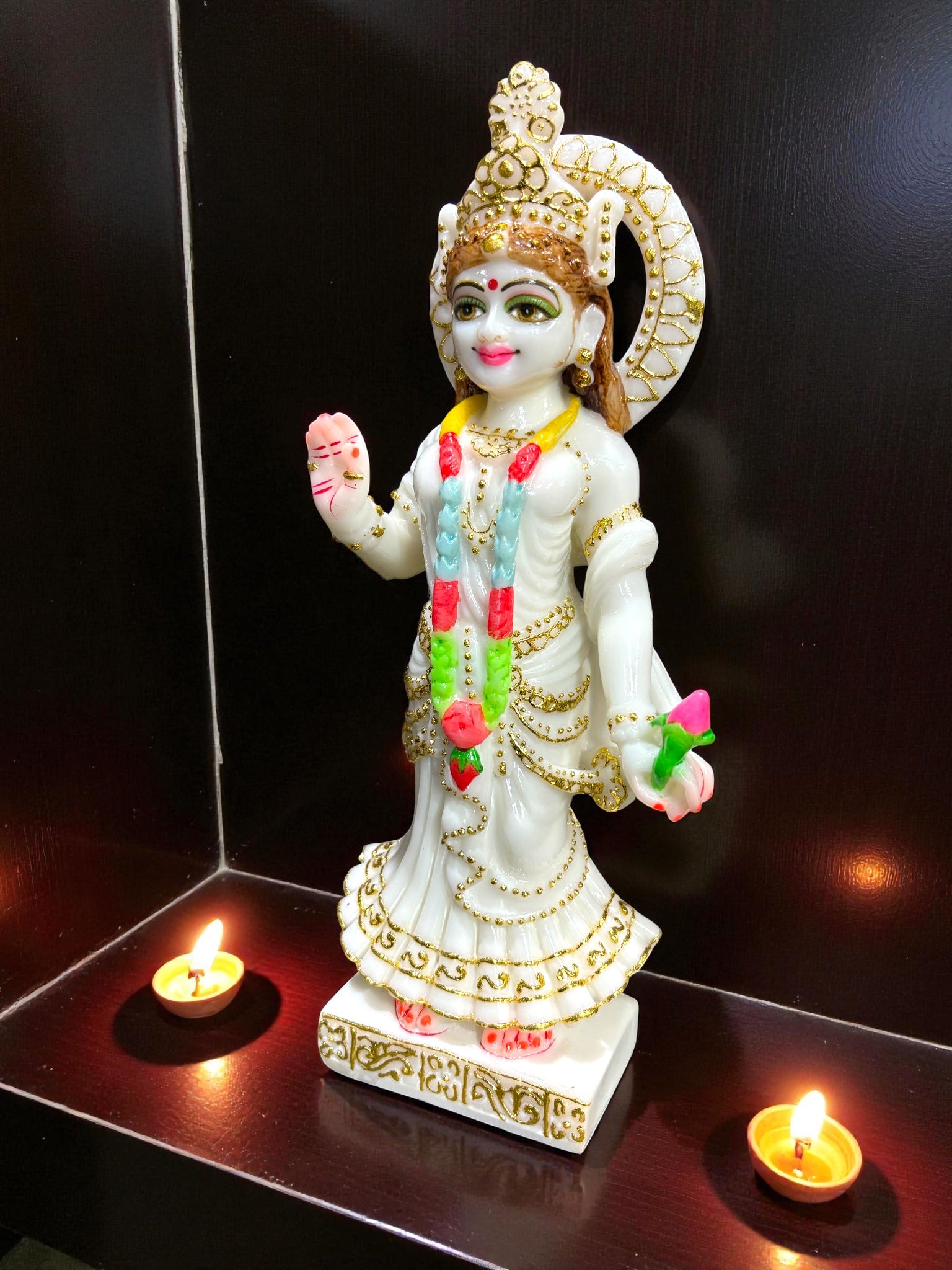 Goddess Radha '9 Inch' (Pure Marble)