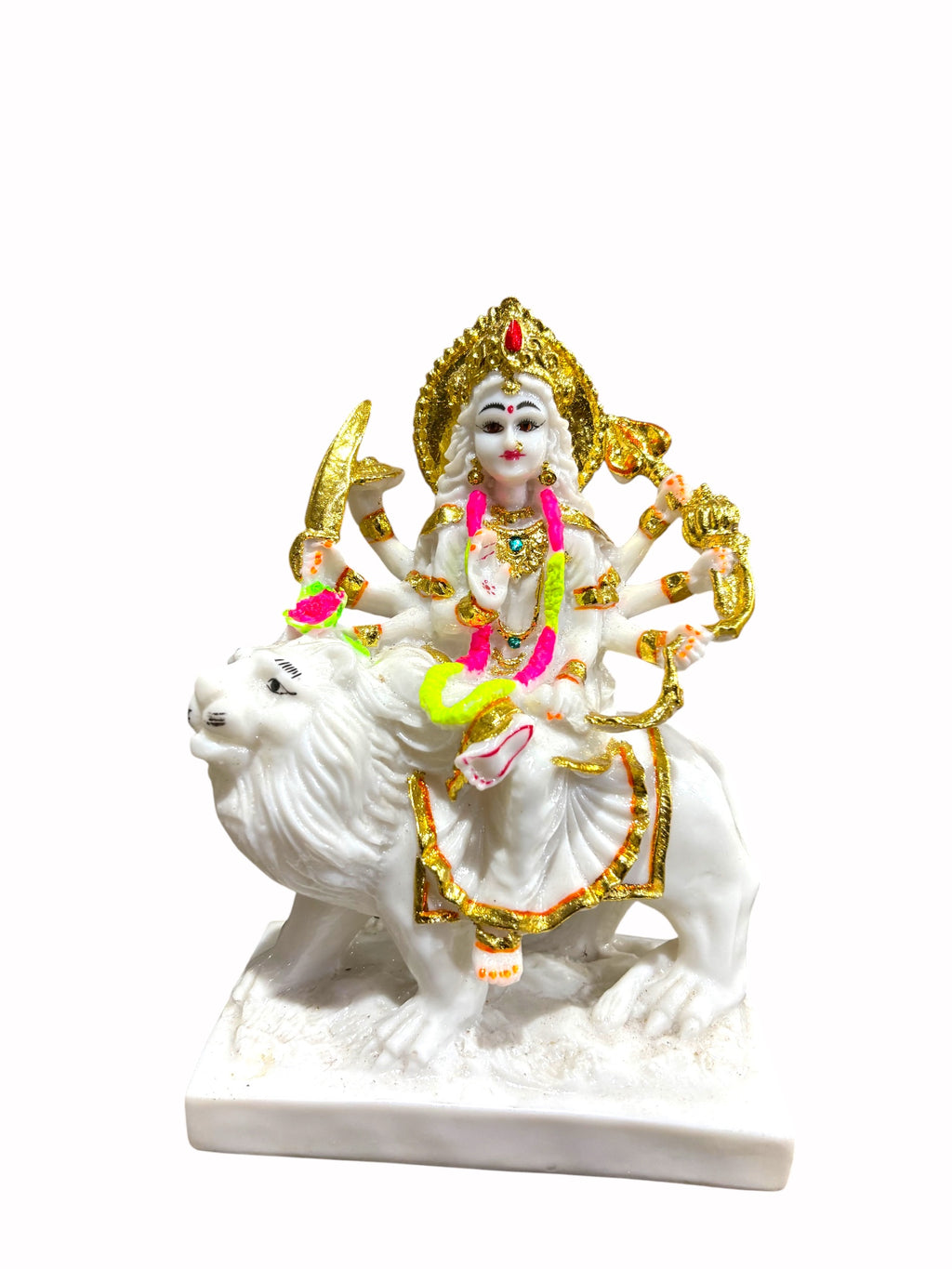 Durga Maa '9 Inch' (Pure Marble Dust)