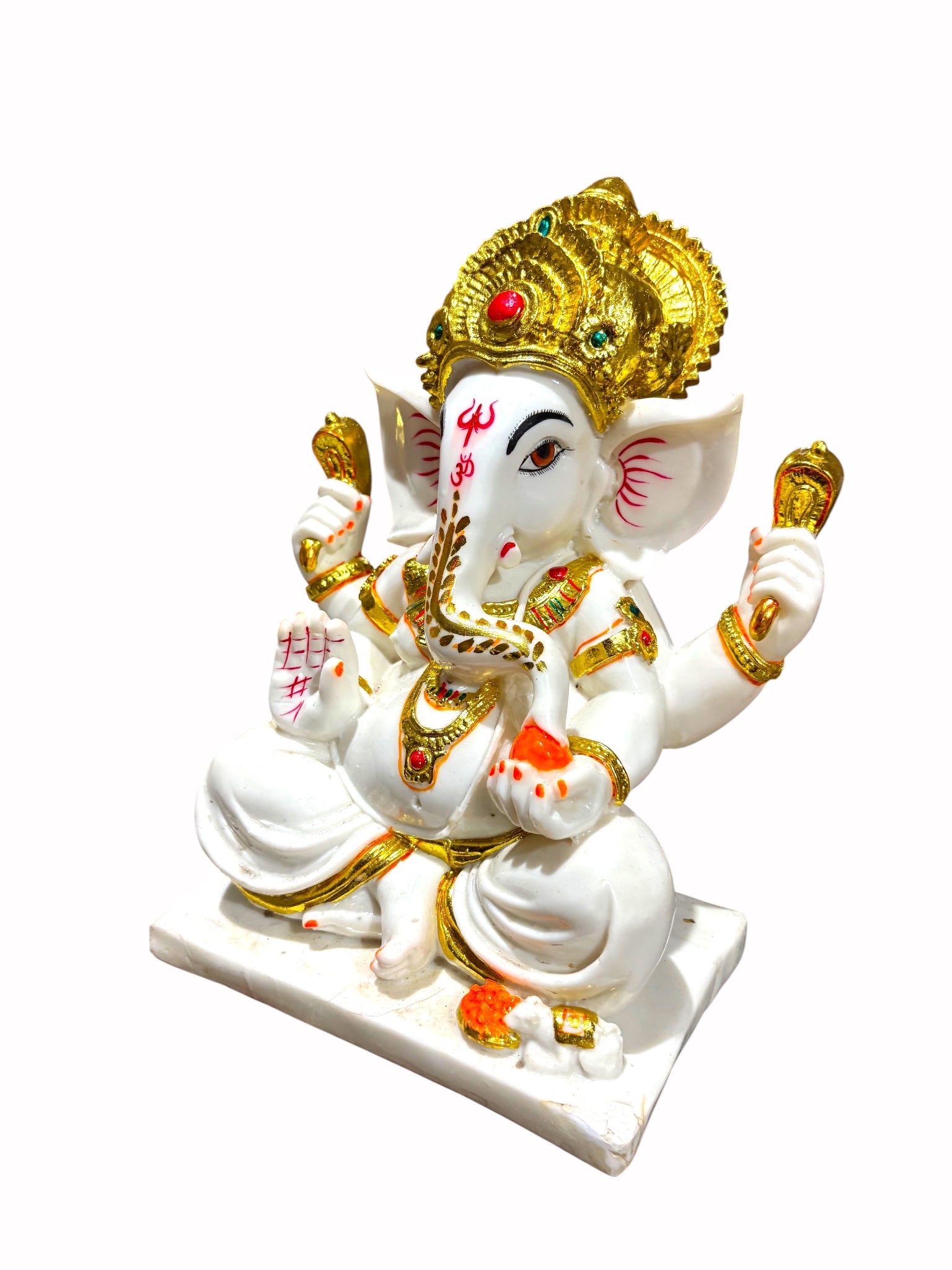 Lord Ganesha '12 Inch' (Pure Marble Dust)