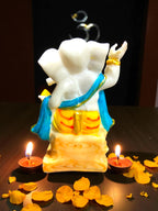 Dancing Lord Ganesha'9Inch' (Marble Dust)