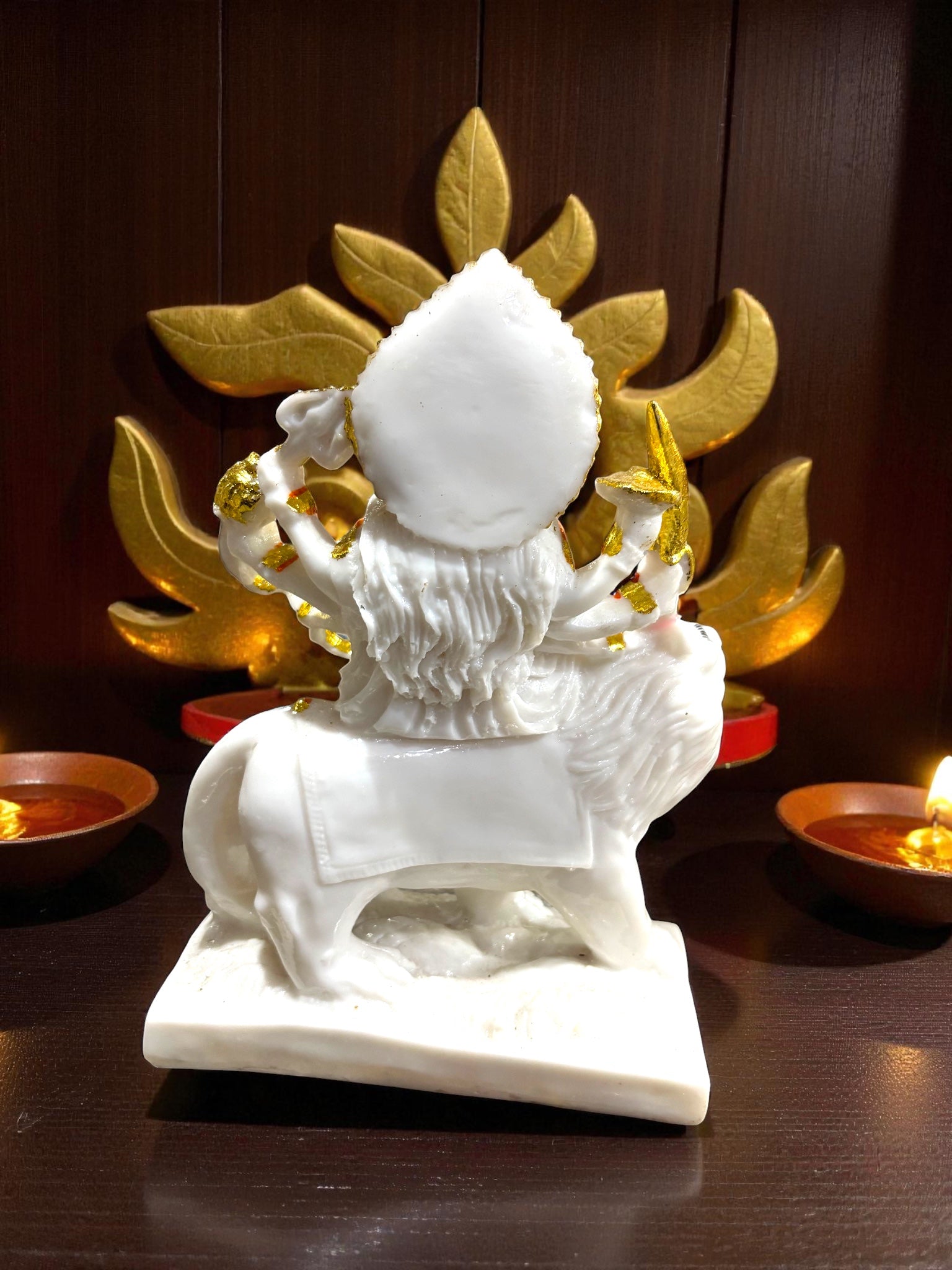 Durga Maa '9 Inch' (Pure Marble Dust)