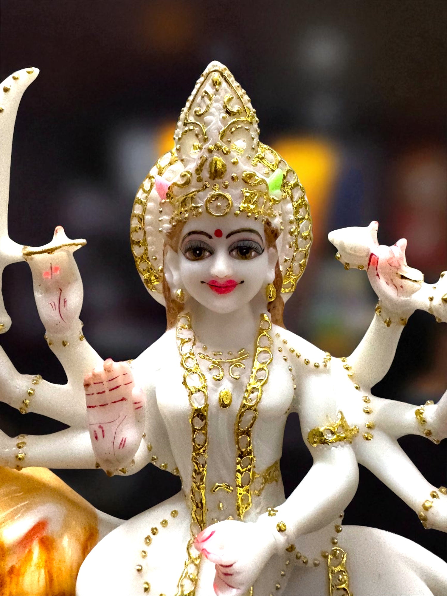 Maa Durga '7Inch' (Pure Marble)