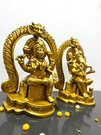 Lakshmi Ganesh '7 Inch' (Pure Brass)