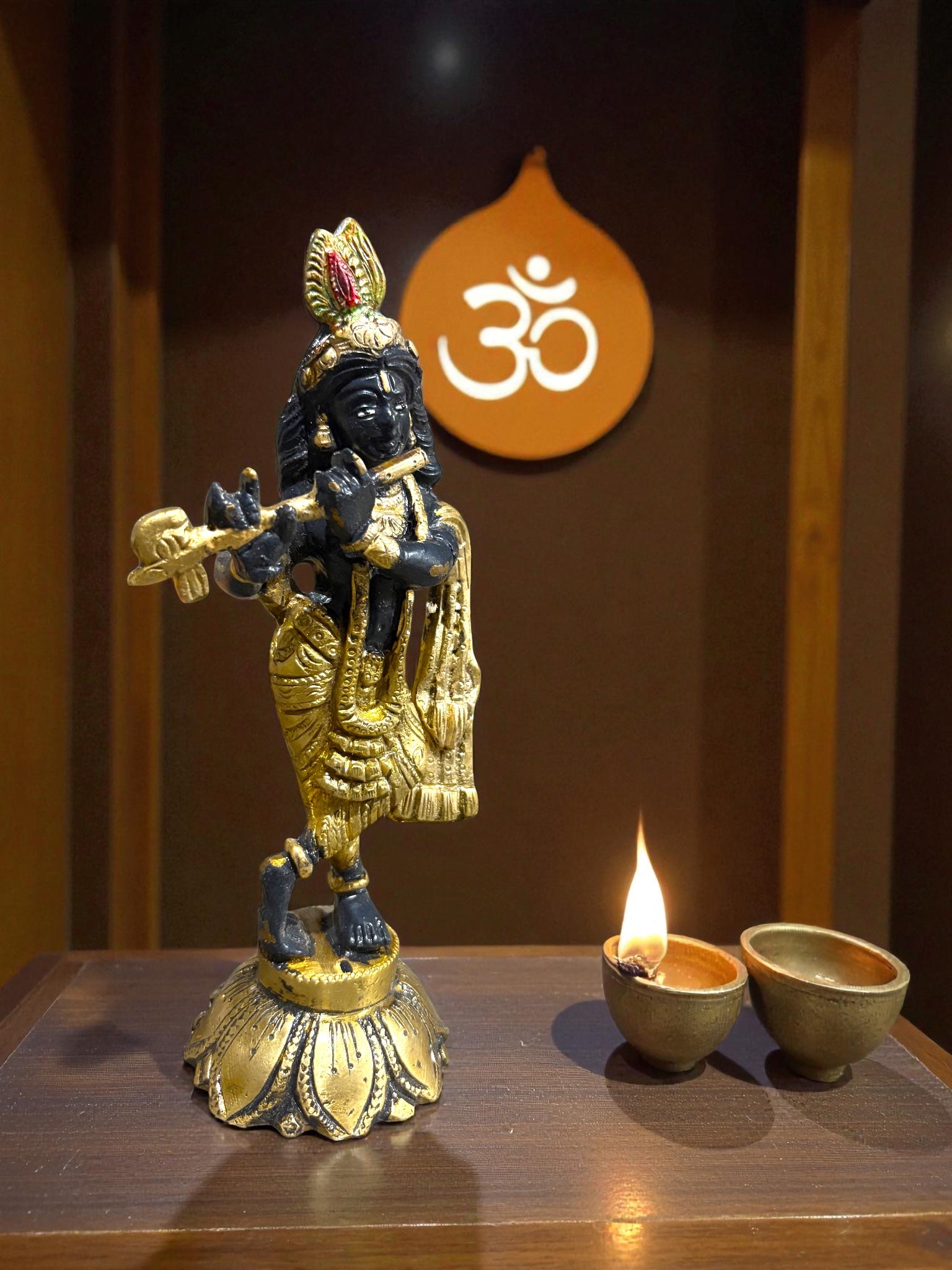 Lord Krishna '7 Inch' (Pure brass)